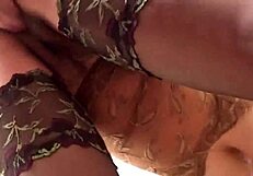 Italian Milf Gives Amateur Blowjob in Kitchen.