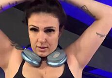 training at the gym on avenida paulista, i went crazy with horniness, sweat dripping down my legs to my wet pussy