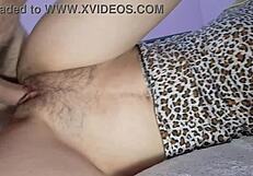 Hairy pussy fucking close up with milf wife