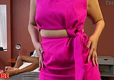 The well-endowed man scratches the pussy of a married redhead in infidelity