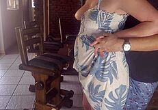 finally fucked my best friend's wife, her small tits bouncing during the cumshot