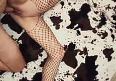 Fishnet Underwear Anal Close-Up