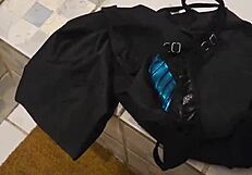 Mom catches me masturbating with her thong and sucks me off