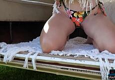 Azura Grace Strips Showing Big Tits And Ass