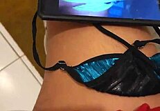 Mom catches me masturbating with her thong and sucks me off