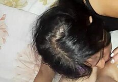 Sexy colombian prostitute gives sucking anal blowjob oral assfucking to man