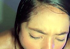 Latina teen sucks big black cock in hot video