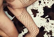 Fishnet Underwear Anal Close-Up