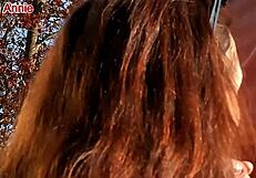 Hell Yeah! Mature Candi Annie Milking Cock Outdoors with Cum Swallow!