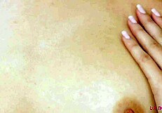 Beautiful brunette gets hot and steamy in photoshoot