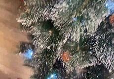 step sister reveals christmas costume and offers her holes as a gift