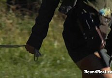 Lesbian slave punished and pleasured by her dominant mistress