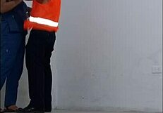 Hospital janitor gets seduced by sexy nurse for rough sex