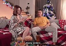 after-work massage gets her ready for sex