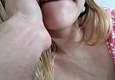 What a delight this woman is with her nice tits and lovely pussy, she gives an amazing blowjob and reaches orgasm with oral pleasure on that cock, leading to a creampie after masturbation as a prostitute
