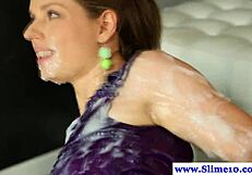 Gloryhole Bukkake Euro Brunette Gets Facial Cumshot In High Def