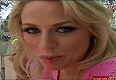 Two Busty Blonde Babes Share A Big Cock In A Ffm 3some