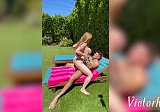 kianna dior, that big titty milf, gets oiled and lets victor ray tease her huge tits