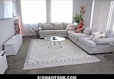 Hey, watch this skinny blonde stepsister squirt with stepbrother dylan moore