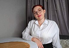 Beautiful teacher gets fucked and cum on her glasses