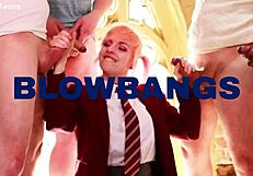 hot british teen eats cum from huge cock