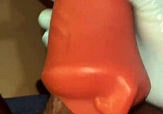 Stocking And Deep Throating Sextoy Like Slave
