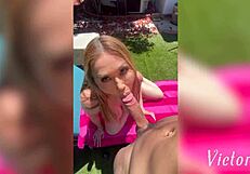 kianna dior, that big titty milf, gets oiled and lets victor ray tease her huge tits