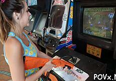 Tattooed Man Dominates Petite Nymph With His Cock