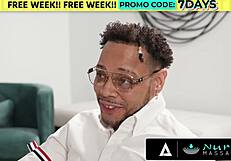 Lindsay Lee performs Nuru massage on client's big dick