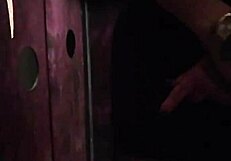 Latina milf teases big cocks at outdoor gloryhole