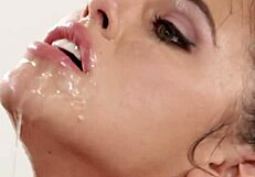 i'm a sapphic yoga babe squirting hard while getting fingered and licked. oh god, it's so intense!