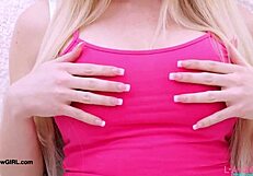 Blonde Teen Model Flaunts Body! Is She Daddy's?