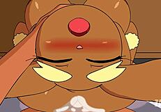 Lovely Lopunny Deepthroats Big Ass In Interracial School Scene