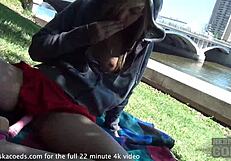 College Girl Flashes Naked In Downtown Iowa!