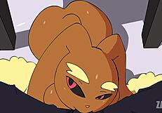 Lovely Lopunny Deepthroats Big Ass In Interracial School Scene