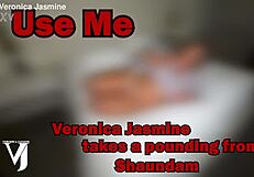 bbw veronica jasmine gets slammed hard by shaundam in wild trailer pounding