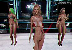 virtual pro wrestling bikini contest competition