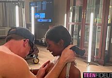 Teenfidelity Dark Asian's Tight Pussy Split By White Cock