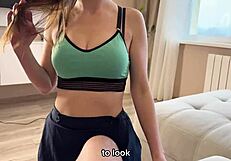 Real Cheating Wife's Friend Banged Hard in Russian Amateur POV with Subtitles