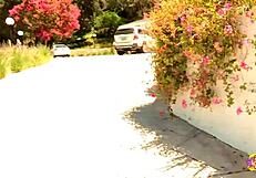 Hey, I just got here, wanna kiss outdoors like last time?