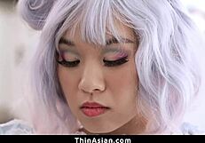 i taste the treat between asian teen's legs