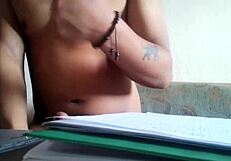 Maluma solves problem while jerking off his cock?