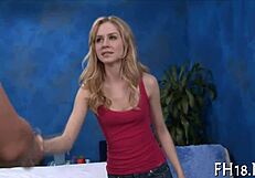 naked gal getting a sensual massage