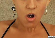 Pierced Blonde Trina Michaels Facialized by Lex Steele