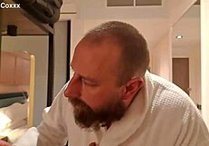 chucky roleplays peeing on the tattooed redhead in shower