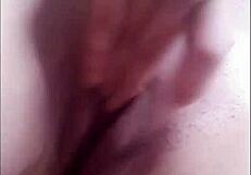 Jessiicca with big tits masturbates her wet pussy until her friend catches her.