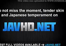 Beautiful Japanese girl Maki Horiguchi gets rough and tumble fucking and creampie