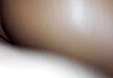 ebony milf gives blowjob to dealer, cumshot follows.