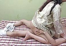 Indian step mom seduces step son for hot sex
