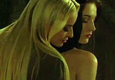 Pale white big boobs lesbian slave moans from fingering 😊